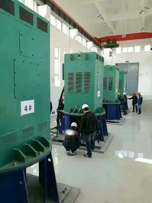 YKK5001-2/900KW某污水处理厂使用我厂的立式高压电机安装现场